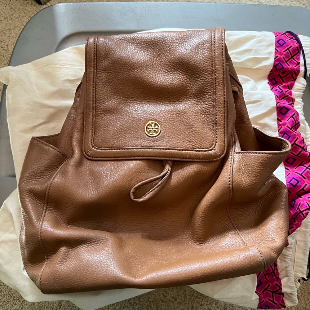 Tory Burch Cognac Backpack